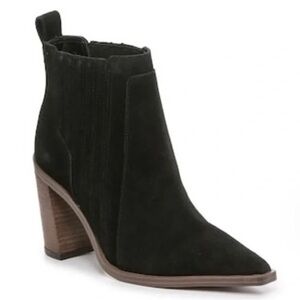 Vince Camuto Black Suede Ankle Booties
